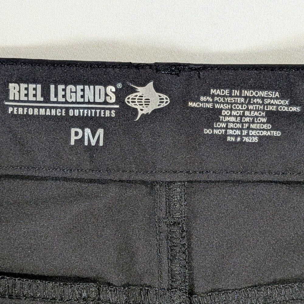 Reel Legends Shorts Women's MP Black Fishing Performance Stretch Outdoors Hiking - Picture 4 of 6